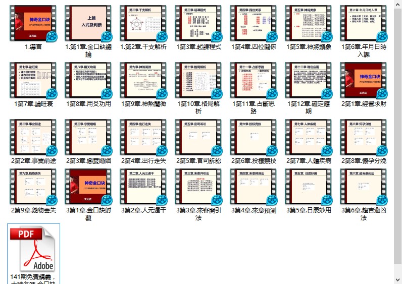 C39 大陸名師王大正-《神奇金口訣》大六壬神課金口訣入門到精通27集函授視頻+pdf免費講義2本簡體中文，（可雲端下載或燒錄usb隨身碟寄到超商便利店貨到付款）比紫微斗數等任何課程還容易上手精通的適合初學者-桃園風水命理網